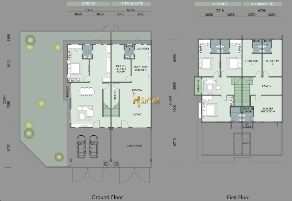 Floor Plan Cadena Ara Sendayan
